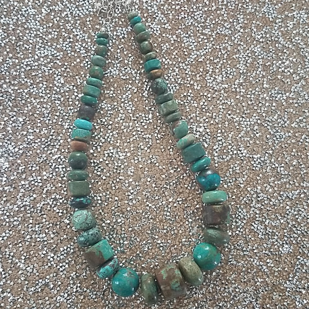 Natural turquoise necklace